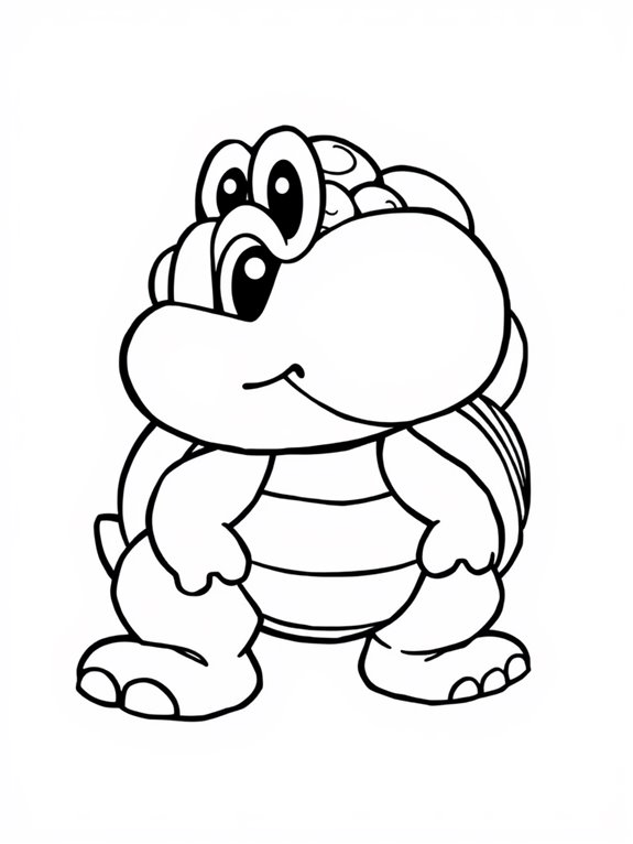 koopa troopa coloring page