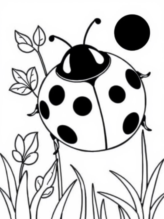 ladybug coloring activity page