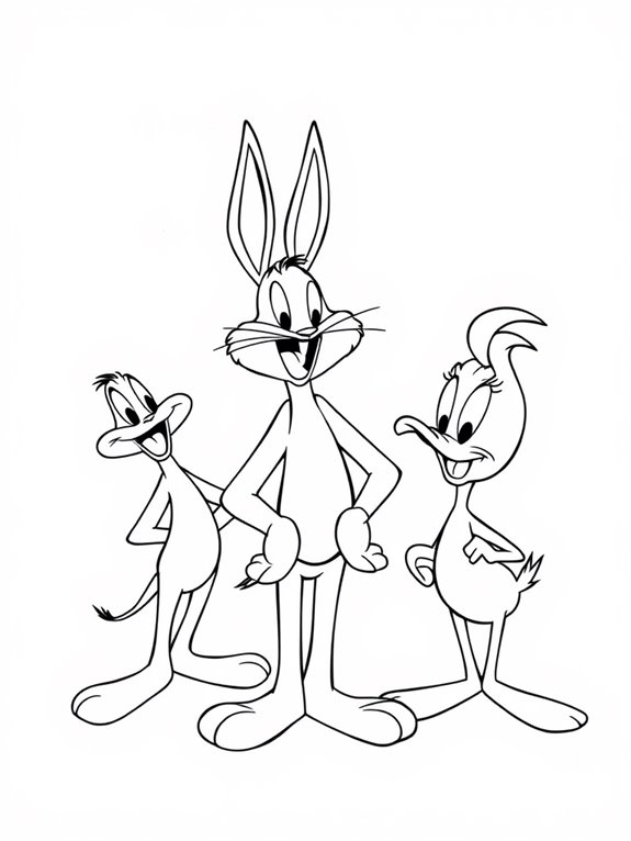 looney tunes coloring page
