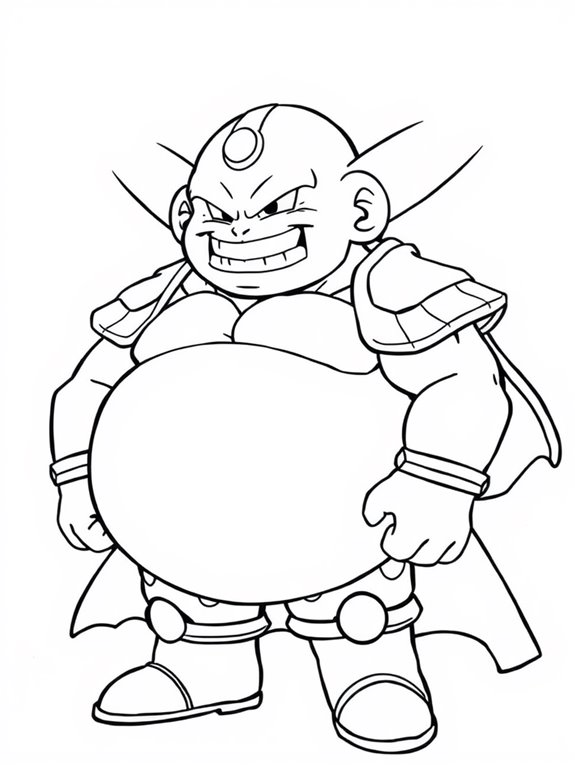 majin buu coloring activity
