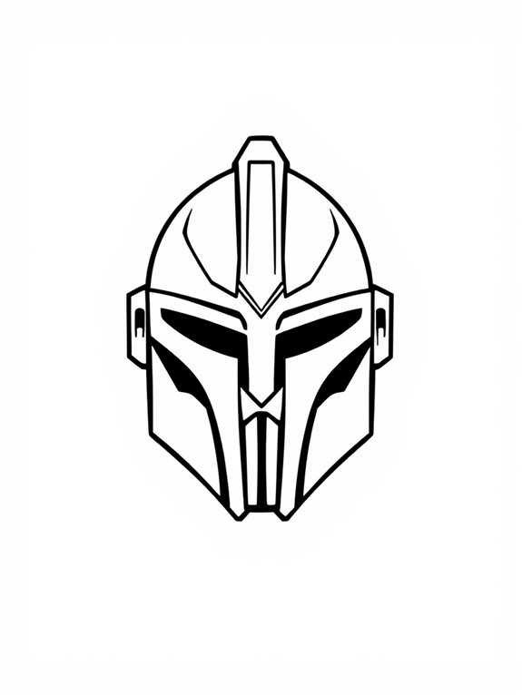 mandalorian symbol coloring activity