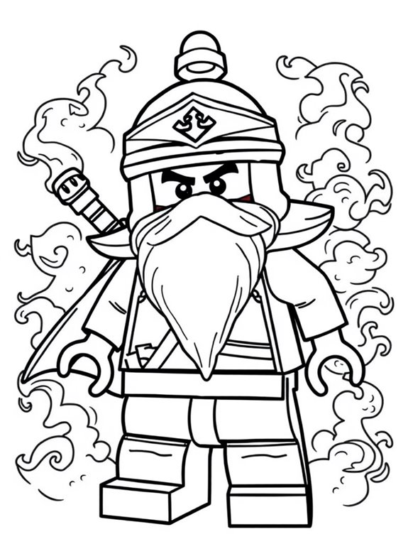 master wu coloring page