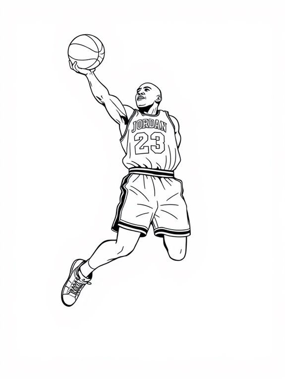 michael jordan basketball artwork