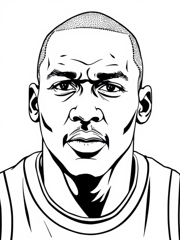 michael jordan coloring page