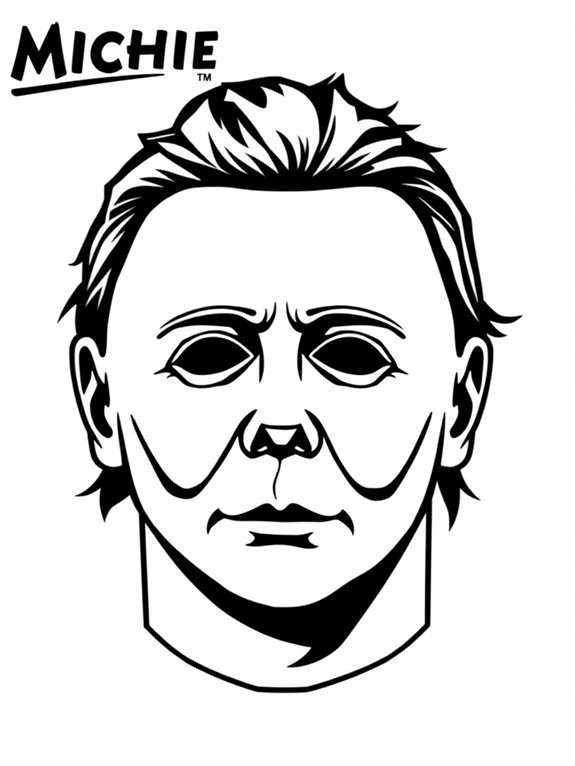 michael myers coloring page