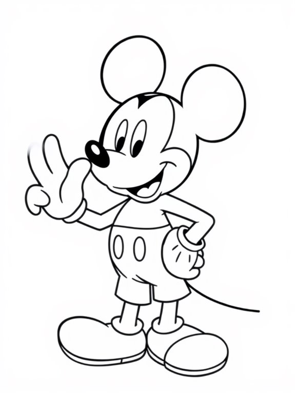mickey mouse coloring activity