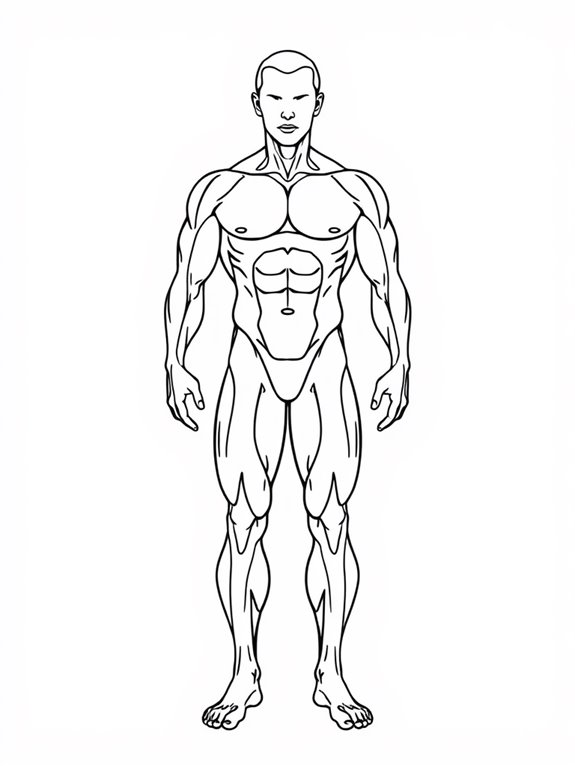 muscle anatomy coloring page