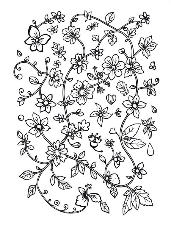 nature themed coloring designs
