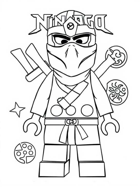 ninjago coloring page fun