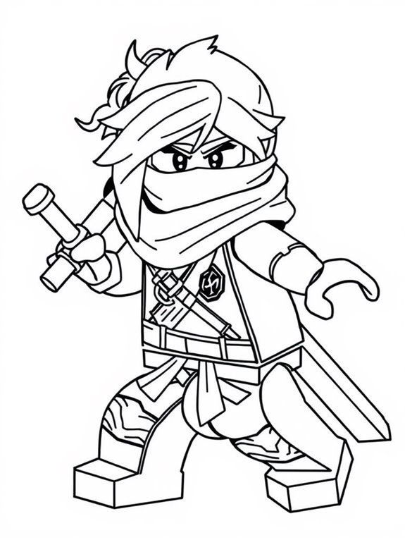 ninjago nya coloring activity