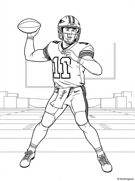 patrick mahomes coloring page