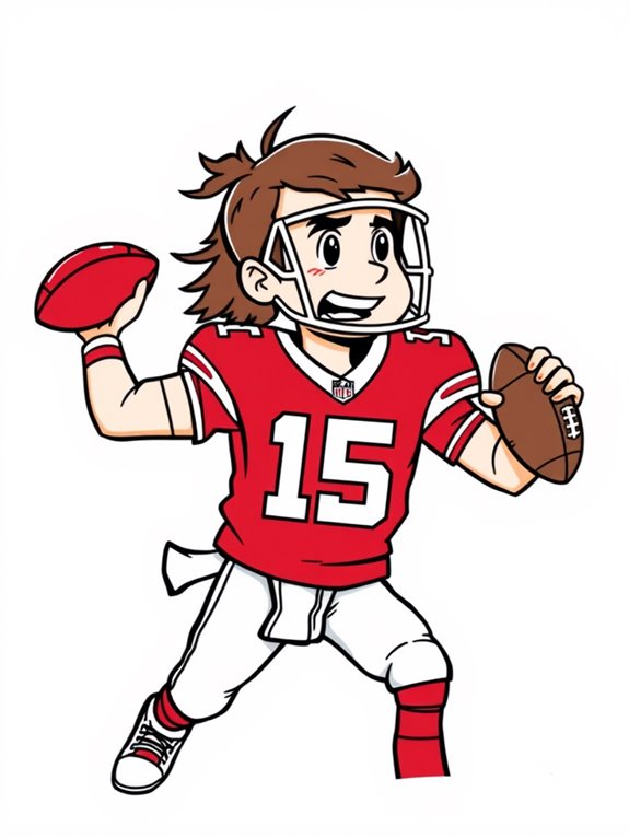 patrick mahomes coloring page