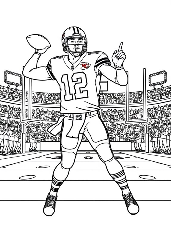 patrick mahomes coloring page