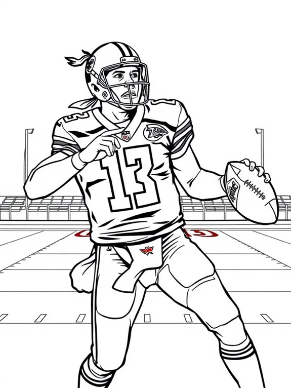 patrick mahomes football art