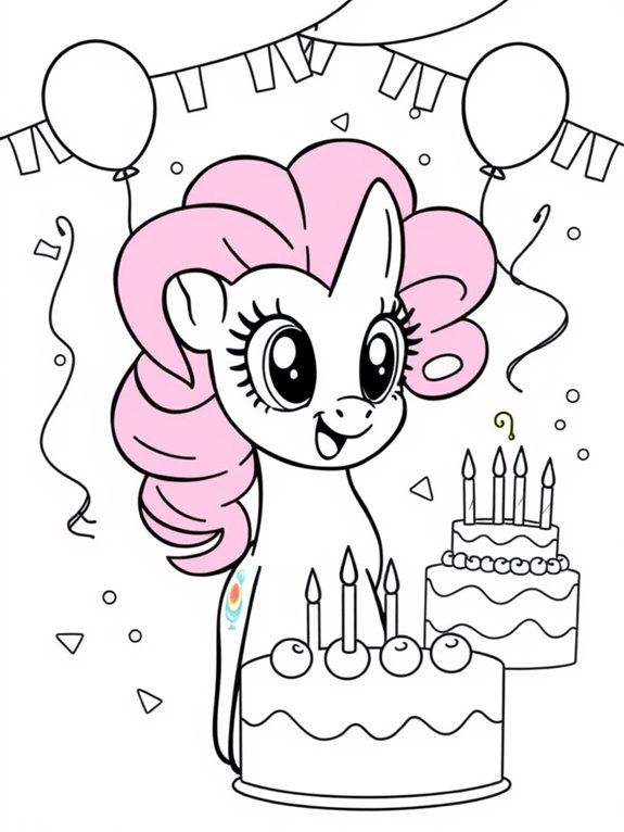 pinkie pie coloring page