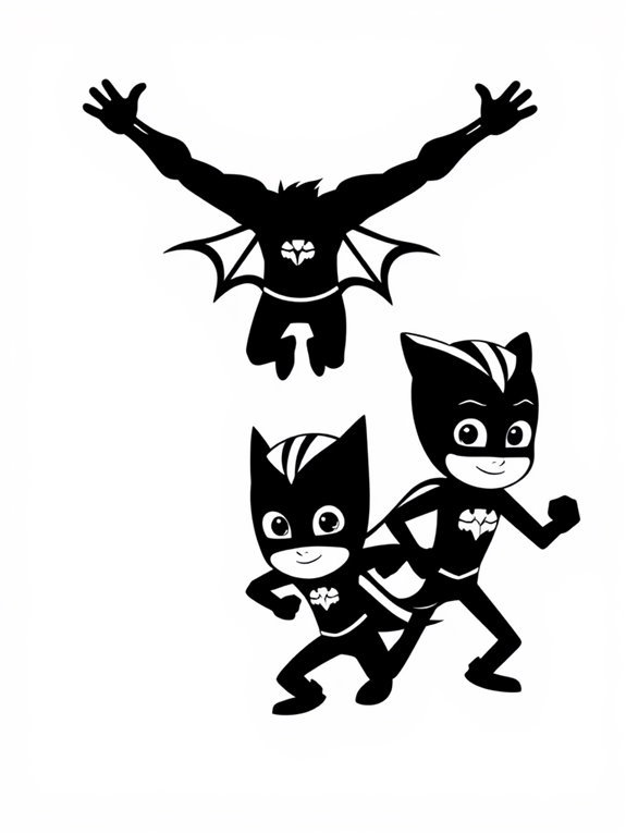 pj masks coloring page