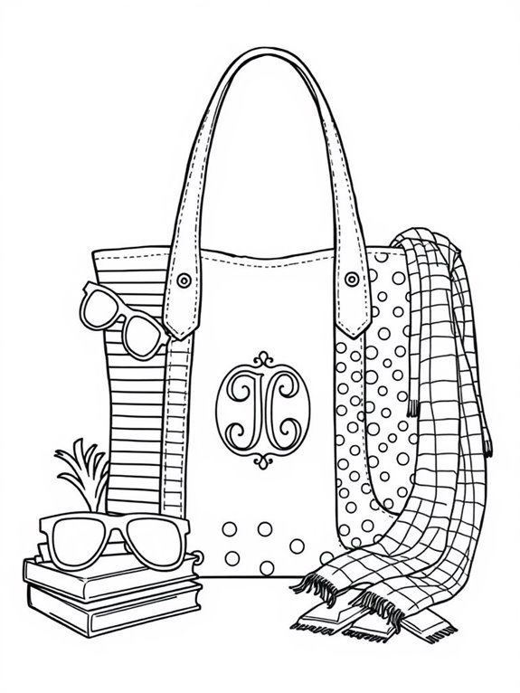 preppy tote bag designs
