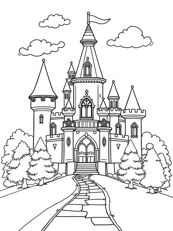 princess peach castle art