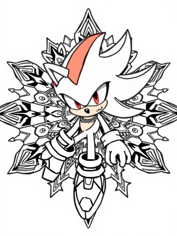 shadow the hedgehog mandala