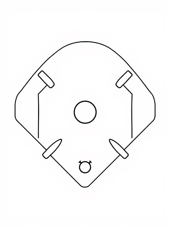 softball diamond coloring page
