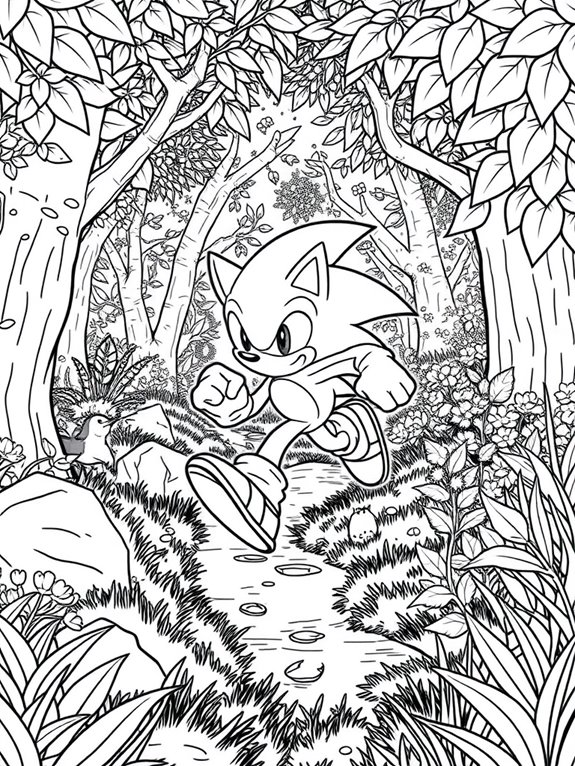sonic prime coloring page