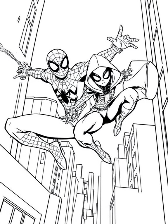 spider man and spider gwen