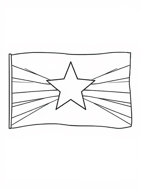 star flag coloring activity