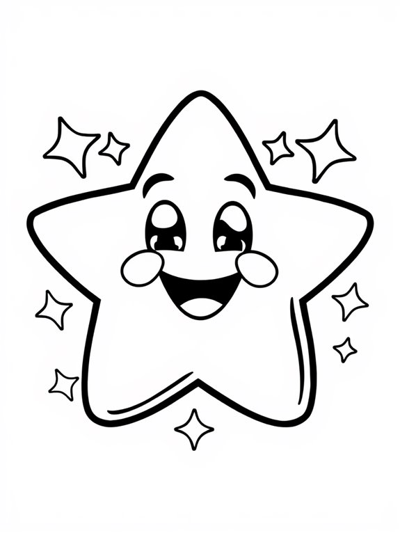 star shaped coloring activity