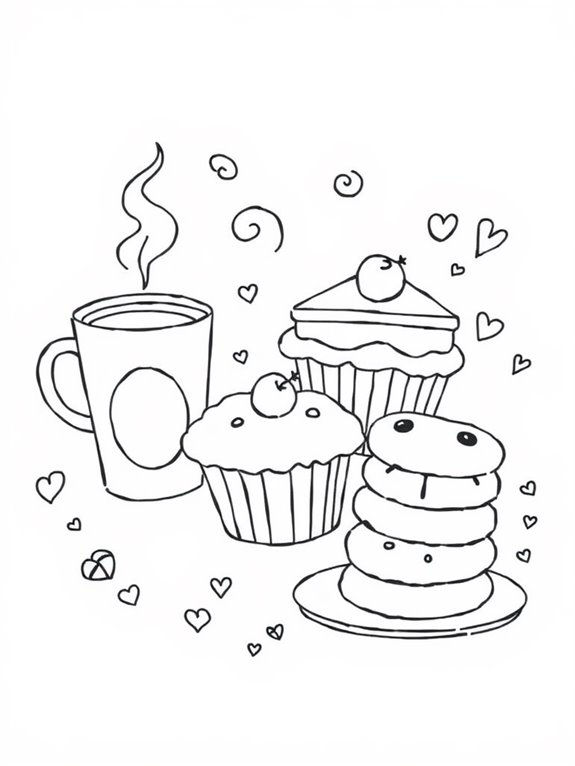 starbucks themed coloring page