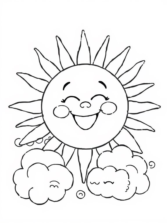 sunny skies and clouds