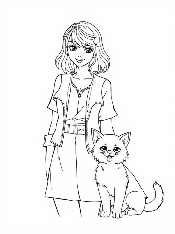 taylor swift coloring page