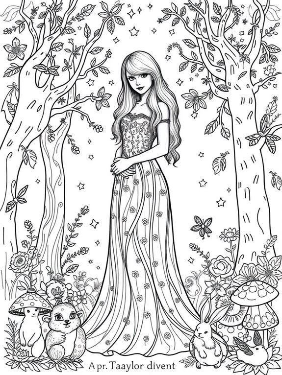 taylor swift in forest
