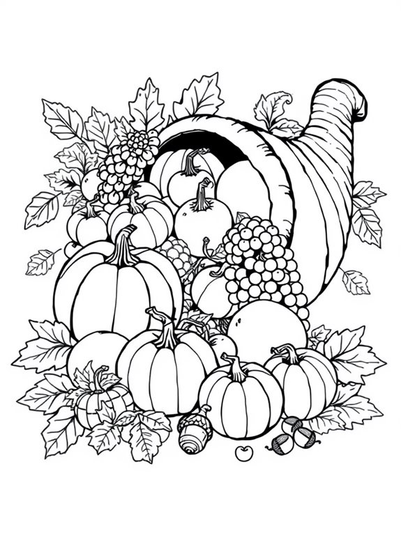 thankful thanksgiving coloring page