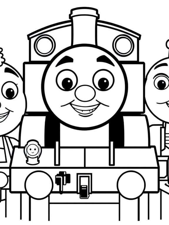 thomas and friends coloring page