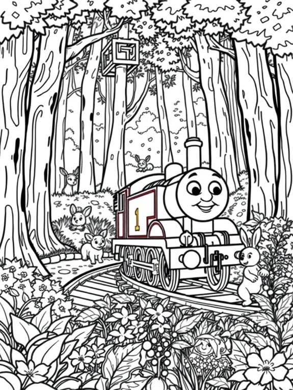 thomas in forest adventure
