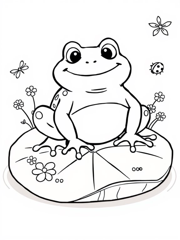toad cartoon coloring page
