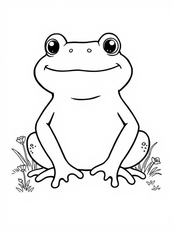 toad coloring page design