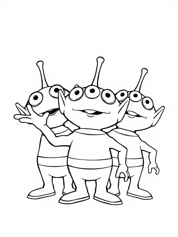 toy story alien coloring