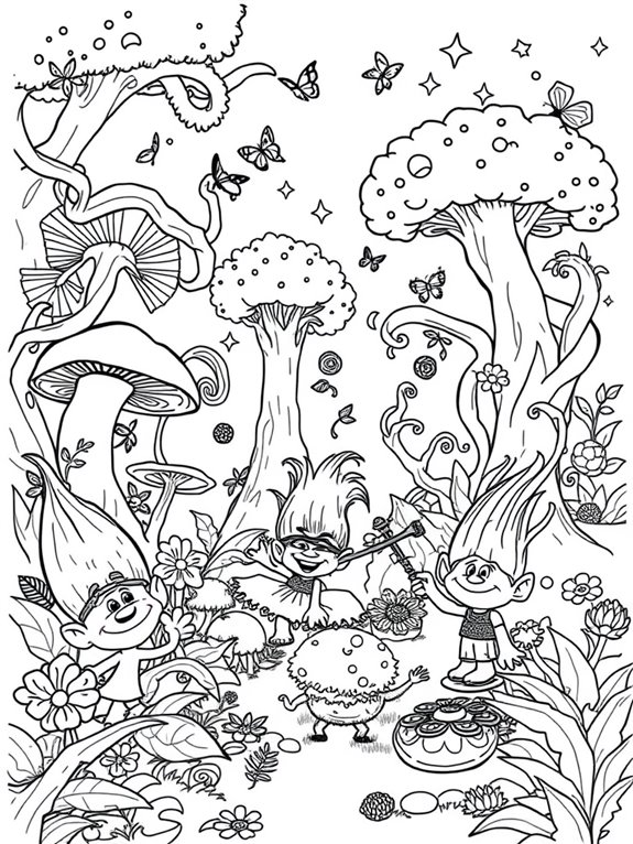 trolls adventure in forest