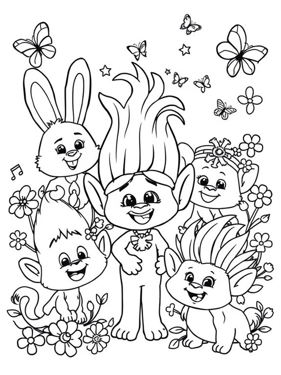 trolls and cute animals