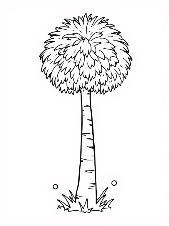 truffula tree coloring activity