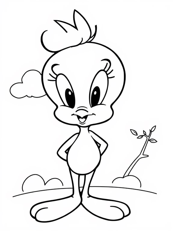 tweety bird coloring activity