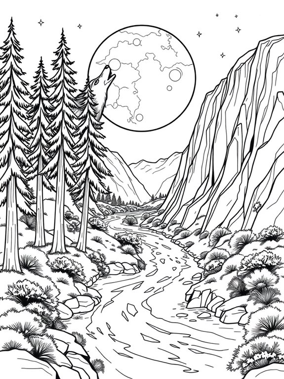werewolf in nature scene