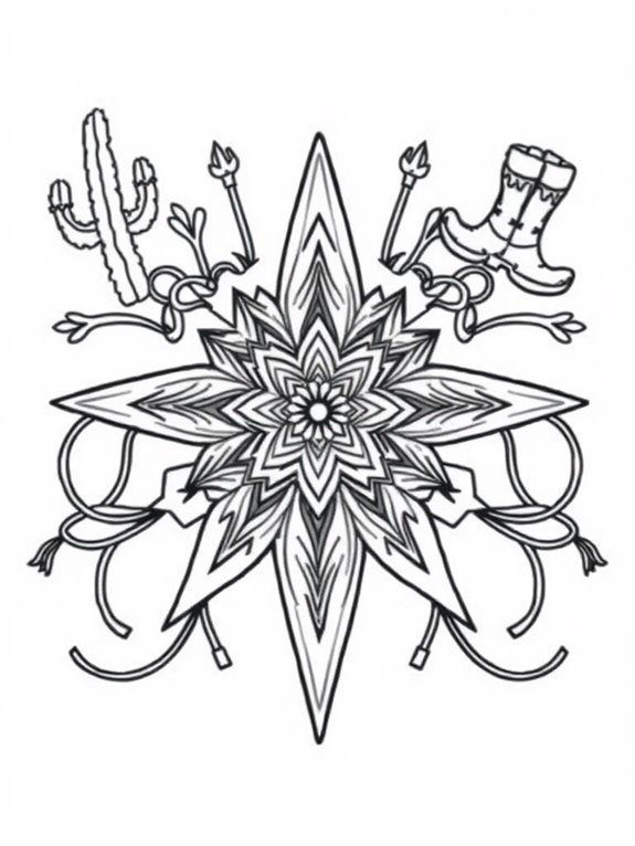 western star design coloring