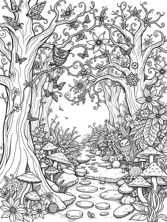 whimsical woodland coloring adventure