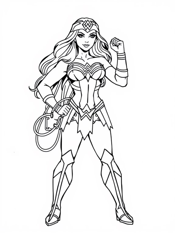 wonder woman coloring page