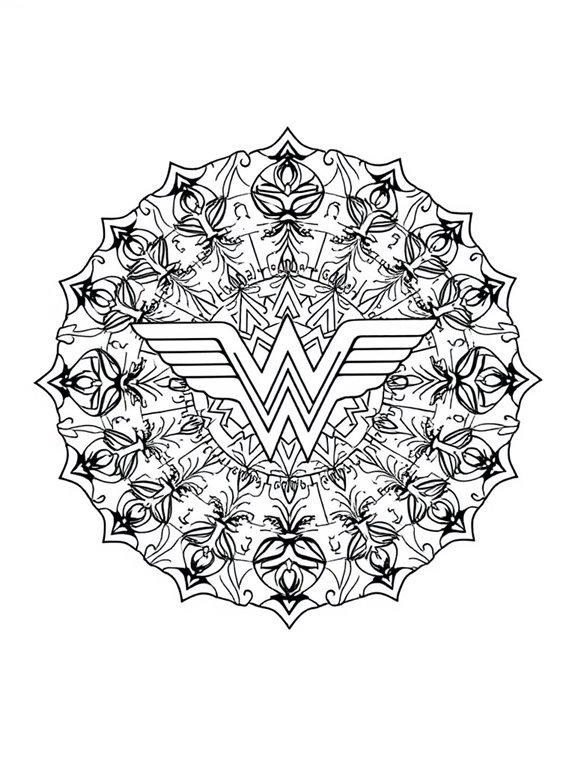 wonder woman coloring page