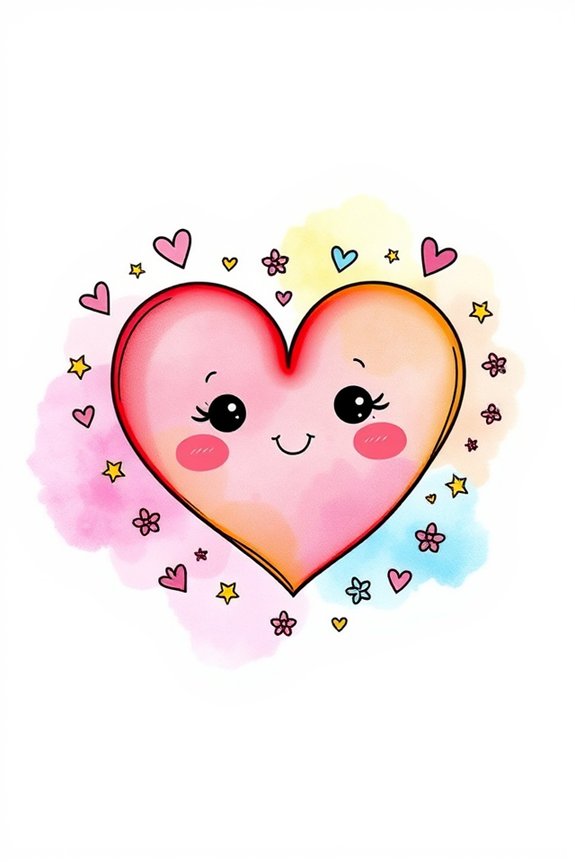 adorable heart art project