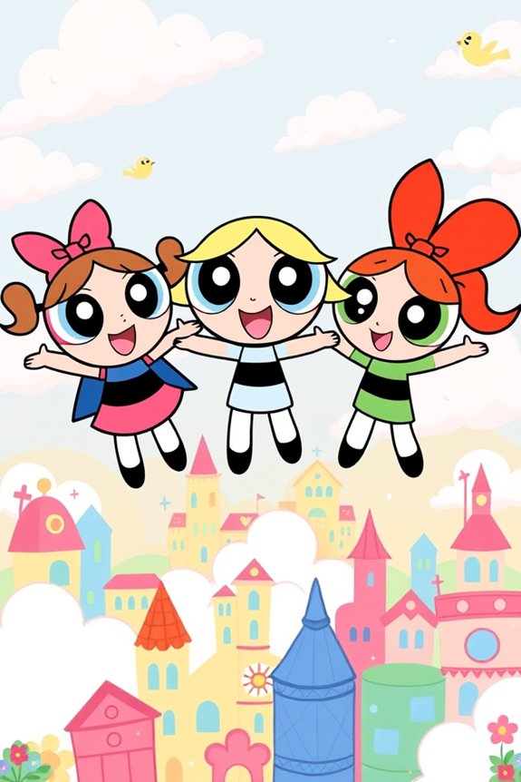 adorable powerpuff girls art