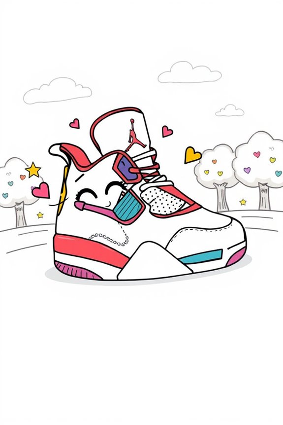 adorable sneaker doodle project